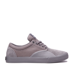 Mens Supra Low Top Shoes CHINO Grey/grey | AU-40949